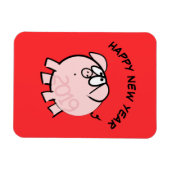 Funny 4 Cartoon Illustration Pig Year 2019 Rec. Magnet (Horizontal)