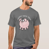 Funny 4 Cartoon Illustration Pig Year Zodiac Man T T-Shirt (Vorderseite)
