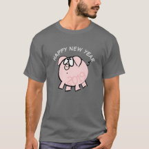 Funny 4 Cartoon Illustration Pig Year Zodiac Man T