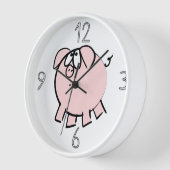 Funny 4 Cartoon Illustration Schweinejahr Geburtst Uhr (Winkel)