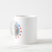 Funny 4. Juli _ Ben Chillin _ Ben Franklin Usa Kaffeetasse (Vorderseite Links)