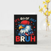 Funny 4. Juli Eagle Bruh American Karte (Gelbe Blume)