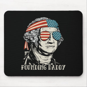Funny 4. Juli gründet Daddy George-washington Mousepad