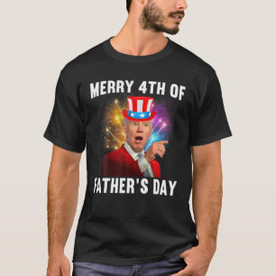 Funny 4. Juli T-Shirt - Joe Biden Merry 4th of Fat