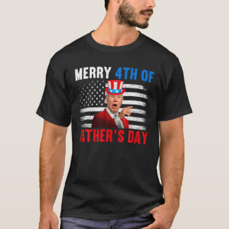 Funny 4. Juli T-Shirt - Joe Biden Merry 4th of Fat