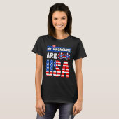 Funny 4th of july my pronouns are USA T-Shirt (Vorne ganz)