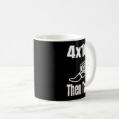 Funny 4x100 dann Tacos 100 Meter Relay Race Runner Kaffeetasse (VorderseiteRechts)