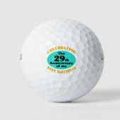 Funny 50. Geburtstag Gag Geschenk Golfball (Vorderseite)