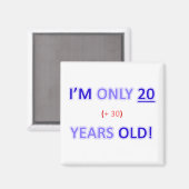 Funny 50. Geburtstag Gag Geschenk Magnet (Vorderseite/Rückseite)