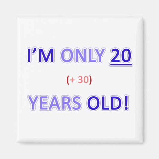 Funny 50. Geburtstag Gag Geschenk Magnet (Vorne)