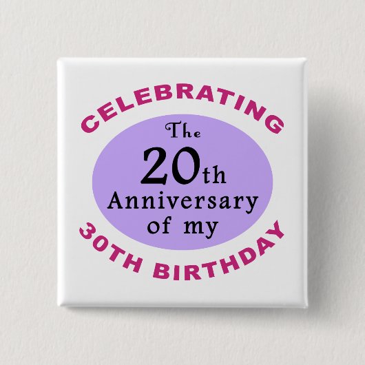 Funny 50. Geburtstag Gag Geschenke Button (Vorderseite)