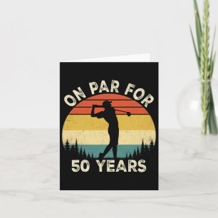 Funny 50. Geburtstag Golf Golfer 50 Jahre alter Go Karte