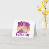 Funny 50. Geburtstag Heiß Karte (Gelbe Blume)