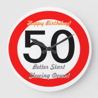 Funny 50. Geburtstag Joke 50 Road Sign Speed Limit