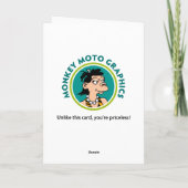 Funny 50. Geburtstag Karte (Rückseite)