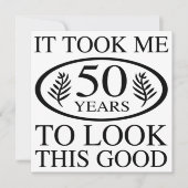 Funny 50. Geburtstag Karte (Vorderseite)