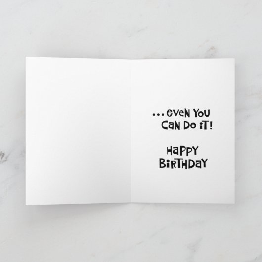 Funny 50. Geburtstag Karte (Innenseite)