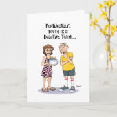 Funny 50. Geburtstag Karte (Gelbe Blume)