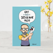 Funny 50. Geburtstag Karte (Gelbe Blume)