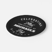 Funny 50. Geburtstag Personalisiert Pappteller (Schrägansicht)