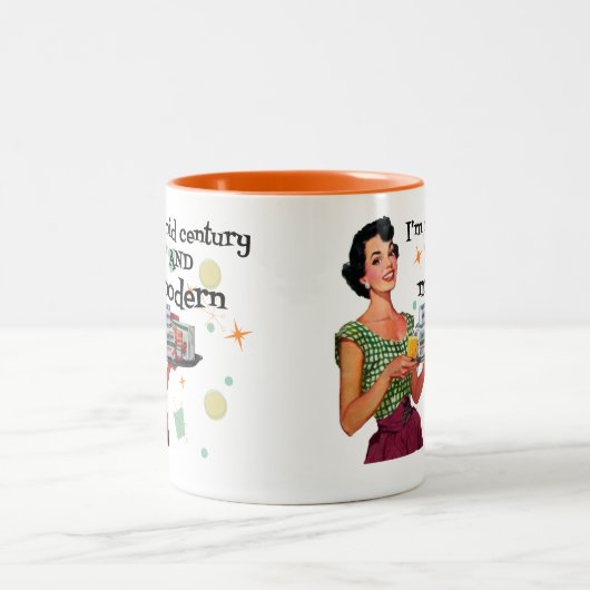 Funny 50. Geburtstag Retro Zweifarbige Tasse (Mittel)