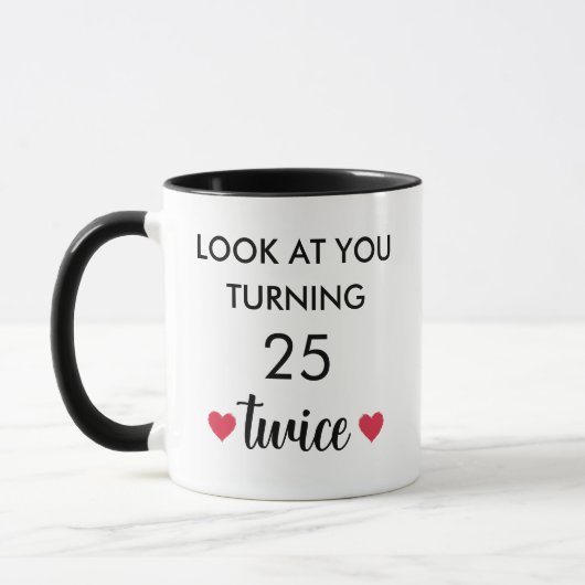 Funny 50. Geburtstag Tasse (Links)