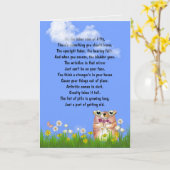 Funny 50. Geburtstagsgedicht Karte (Gelbe Blume)