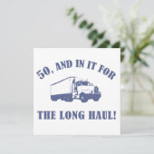 Funny 50. Geburtstagsgeschenk Karte (Stehend Vorderseite)