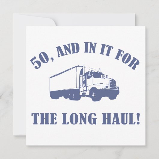 Funny 50. Geburtstagsgeschenk Karte (Vorderseite)