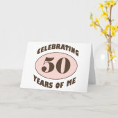 Funny 50. Geburtstagsgeschenke Karte (Gelbe Blume)