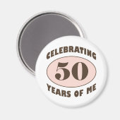 Funny 50. Geburtstagsgeschenke Magnet (Vorderseite/Rückseite)