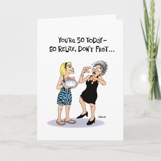 Funny 50 Geburtstagskarte Fur Frauen Karte Zazzle De