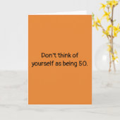 Funny 50. Geburtstagskarte Karte (Gelbe Blume)