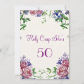 Funny, 50. Geburtstagsparty Einladung (Vorderseite)