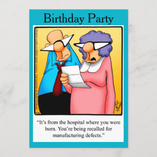 Funny 50. Geburtstagsparty Einladungen