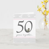 Funny 50. Goldener Mann/Ehefrau Jubiläumskarte Karte (Gelbe Blume)