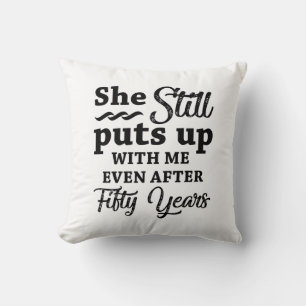 Funny 50. Hochzeitstag Kissen