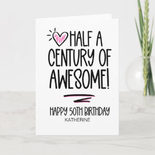 Funny 50 Jahre älter werden 50 Jahre für Freund Karte