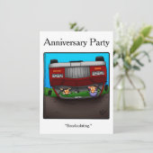 Funny 50 Jahre Party Einladung (Stehend Vorderseite)