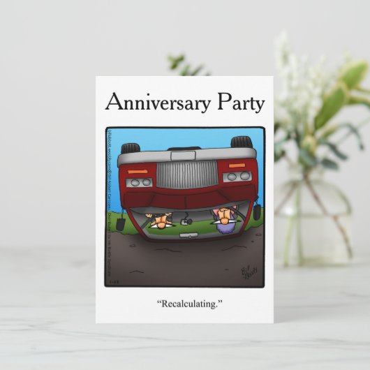 Funny 50 Jahre Party Einladung (Stehend Vorderseite)