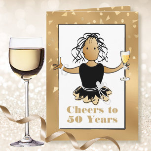 Funny 50 Sassy Glamour Ethnic 50. Geburtstag Karte