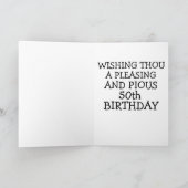FUNNY 50 TH GEBURTSTAG GREETING CARD KARTE (Innenseite)