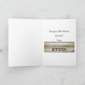 Funny 50 unter Bauarbeiten Geburtstag Karte (Innenseite)