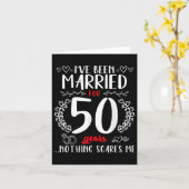 Funny 50. Wedding Anniversary Paare Verheiratet 50 Karte (Gelbe Blume)
