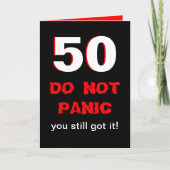 Funny 50th Birthday Card Karte (Vorderseite)