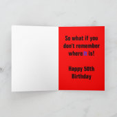 Funny 50th Birthday Card Karte (Innenseite)