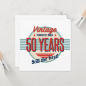 Funny 50th Birthday Old modifiziert Karte (Vorderseite/Rückseite Beispiel)