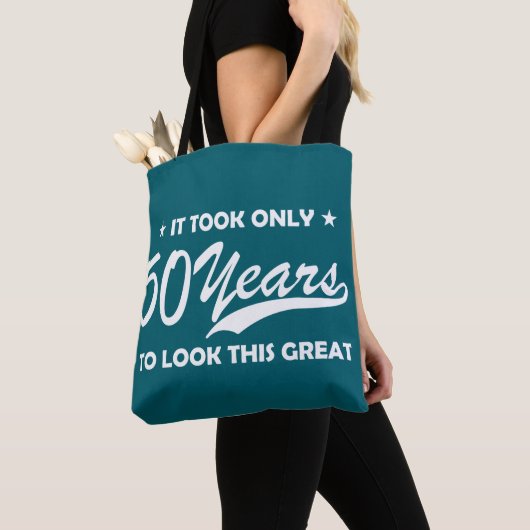 Funny 50th Birthday Retro Typography Tasche (Von Nahem)