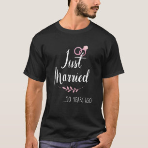 Funny 50th Wedding Jubiläum nur verheiratet 50 Yea T-Shirt