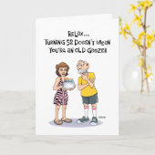 Funny 52. Geburtstag Karte (Gelbe Blume)